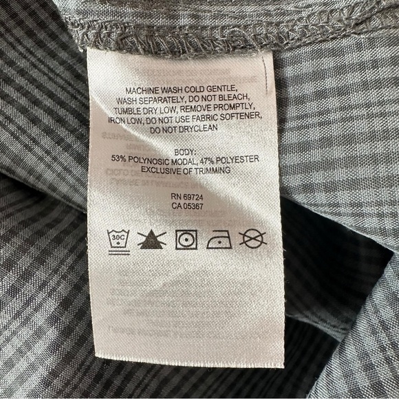 Columbia Declination Trail Shirt S Grey Button Front Short Sleeve Outdoor Hiking - Picture 12 of 13